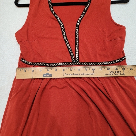 Garnet Hill Rust Dress with Black Trim - Picture 14 of 16